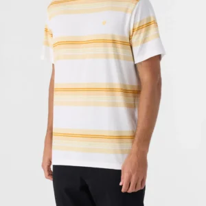 Striped Tee Crew Neckline Cream
